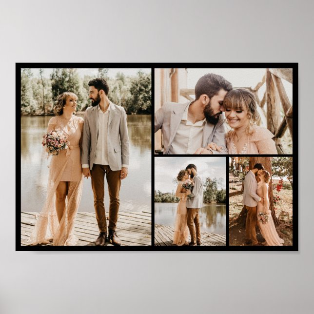 Poster Crie a sua própria colagem de 4 fotos (Frente)