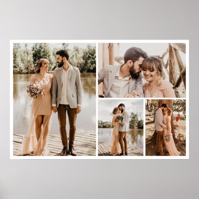 Poster Crie a sua própria colagem de 4 fotos (Frente)