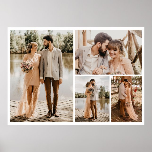 Poster Crie a sua própria colagem de 4 fotos (Frente)