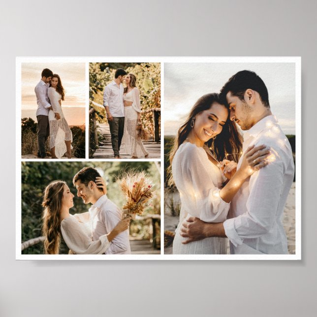 Poster Crie a sua própria colagem de 4 fotos (Frente)