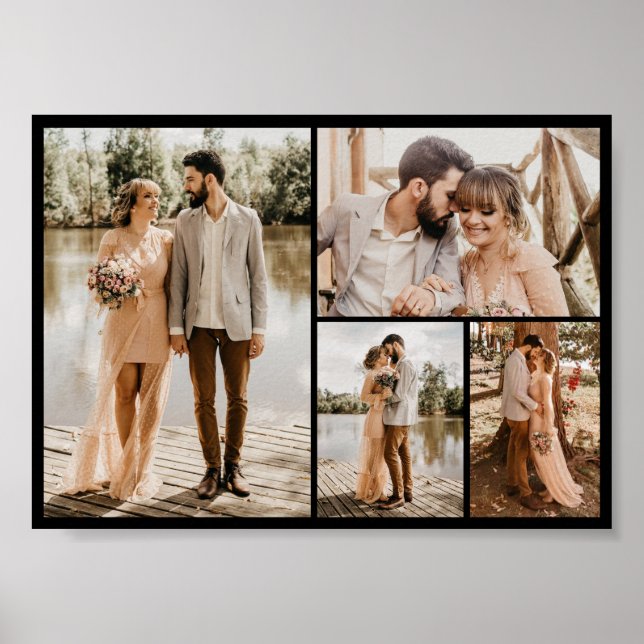 Poster Crie a sua própria colagem de 4 fotos (Frente)
