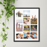 Poster Crie a sua própria Colagem de Fotografias Personal<br><div class="desc">Crie o seu próprio poster de colagem personalizada de fotos com 9 das suas fotos favoritas.</div>