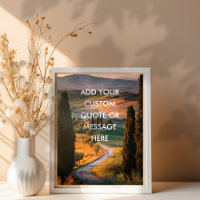 Crie a sua própria motivação - Paisagem da Toscana