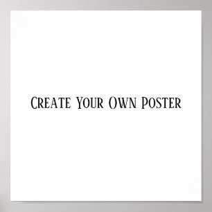 Poster Crie o seu próprio