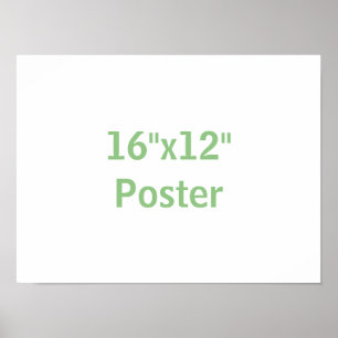 Poster Crie o seu próprio 16"x12"