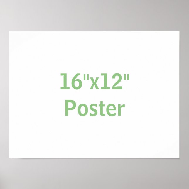 Poster Crie o seu próprio 16"x12" (Frente)