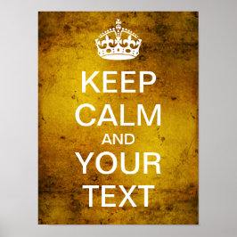 Poster Crie O Seu Próprio Mantenha Calmo E Carregar Ligad