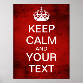 Pôster Crie O Seu Próprio Mantenha Calmo E Carregar Ligad