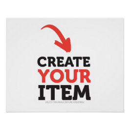 Pôster CRIE-O-VOCÊ-MESMO DIY Personalizado envie seu proj