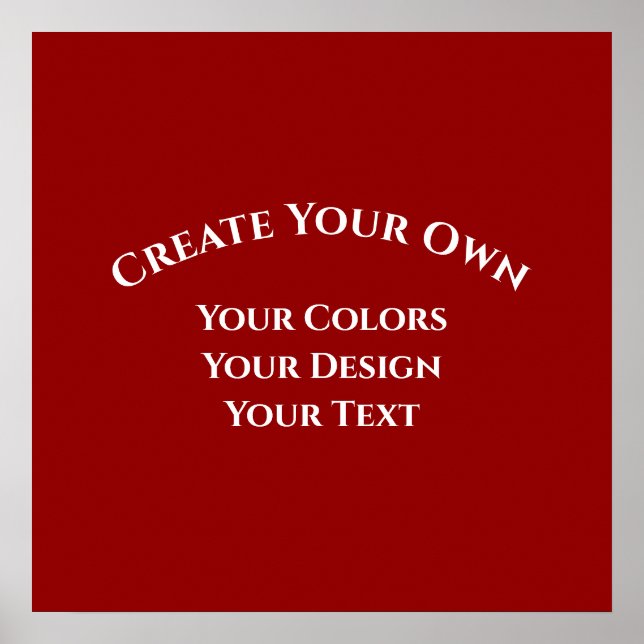 Poster Crie seu (Frente)