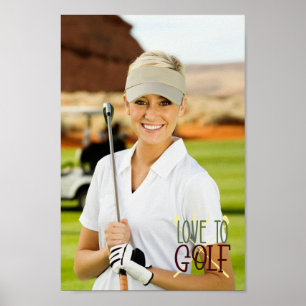 Poster Crie seu próprio amor para jogar golfe