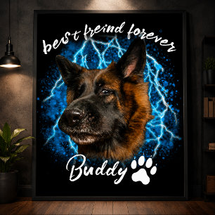 Poster Crie seu próprio cachorro animal foto personalizad