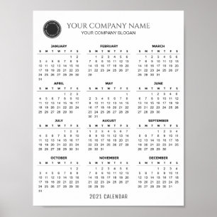 Poster Crie seu próprio calendário da empresa 2021 POST