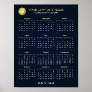 Poster Crie seu próprio Calendário da Empresa 2024   POST