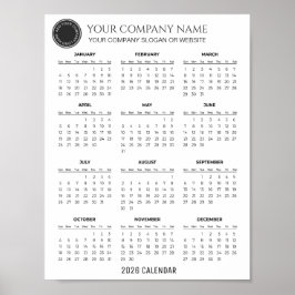 Poster Crie seu próprio calendário da empresa 2026 | 