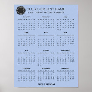 Poster Crie seu próprio calendário empresarial 2026   