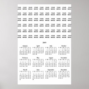 Poster Crie Seu Próprio Cartaz de Calendário Personalizad