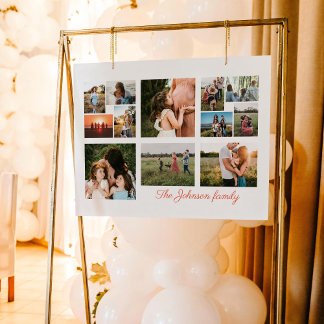 Poster Crie Seu Próprio Cartaz de Colagem de 12 Fotos