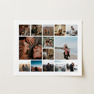 Poster Crie Seu Próprio Cartaz de Colagem de 14 Fotos