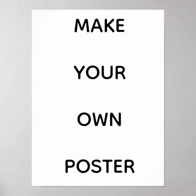 POSTER CRIE SEU PRÓPRIO CARTAZ PERSONALIZADO (Frente)