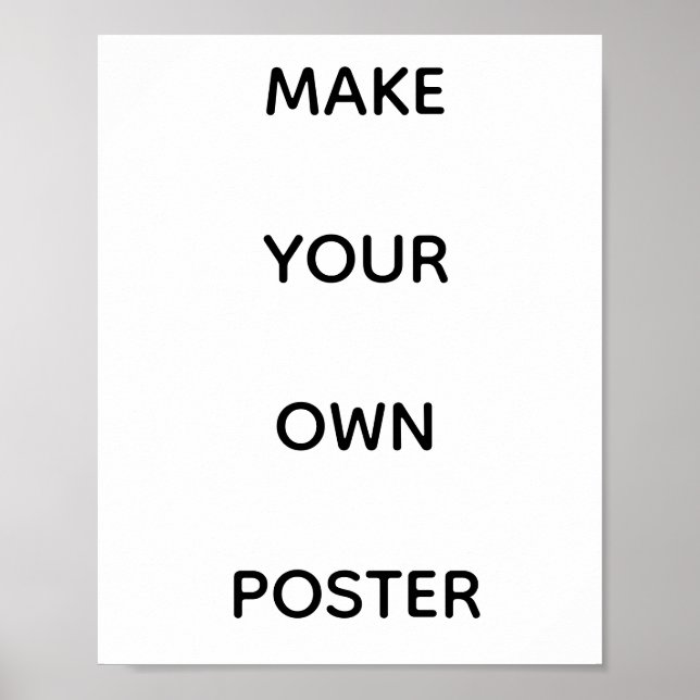 POSTER CRIE SEU PRÓPRIO CARTAZ PERSONALIZADO (Frente)