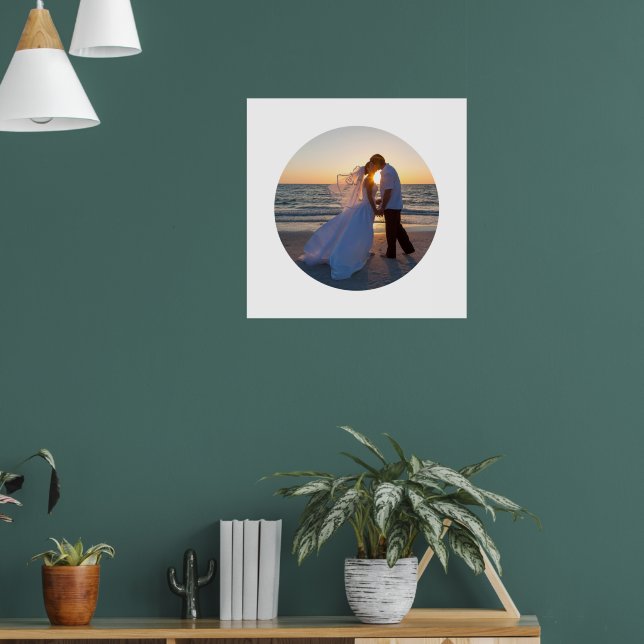 Poster Crie Seu Próprio Círculo de Foto de Casamento (Sala de Estar 1)