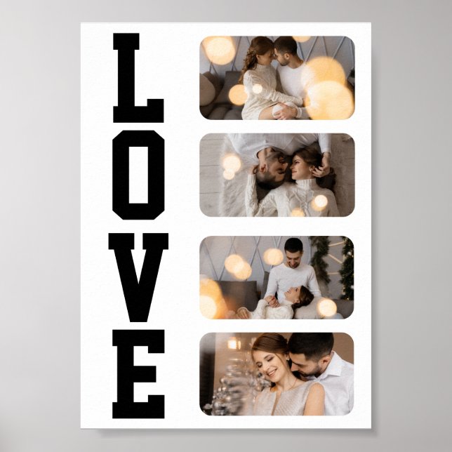 Poster Crie Seu Próprio Colagem de 4 Fotos (Frente)