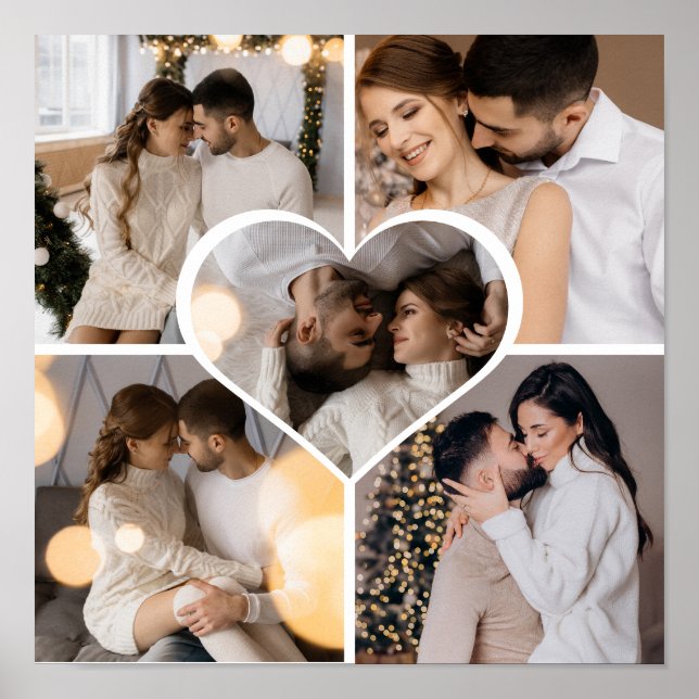Poster Crie Seu Próprio Colagem de 5 Fotos (Frente)