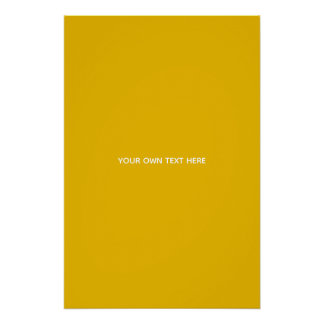 Pôster Crie Seu Próprio Design Amarelo Personalizado