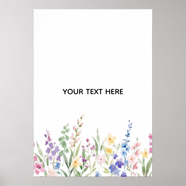 Poster Crie Seu Próprio Floral  (Frente)