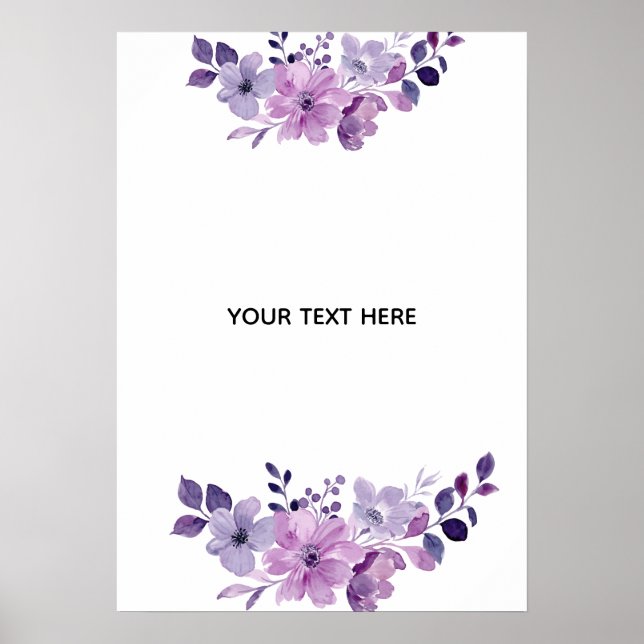 Poster Crie Seu Próprio Floral (Frente)