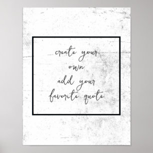 Poster crie seu próprio grunge preto e branco desgastado