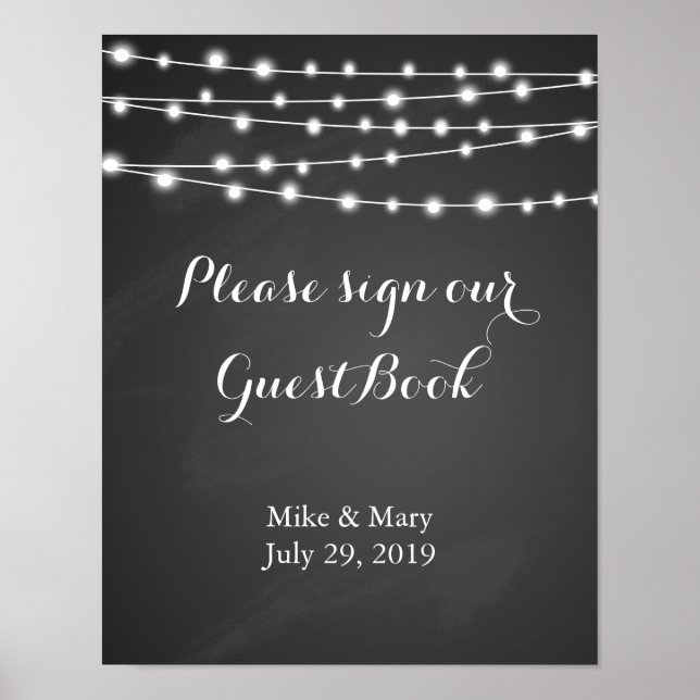 Poster Crie seu próprio impressão Chalkboard (Frente)