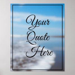 Poster Crie seu próprio Inspiração de Cotação