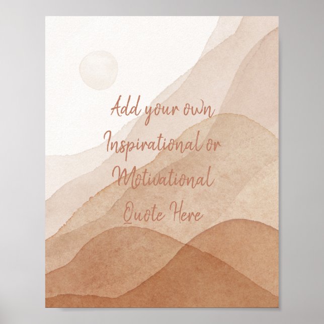 Poster Crie seu próprio Inspiração Motivacional Personali (Frente)