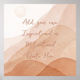 Poster Crie seu próprio Inspiração Motivacional Personali