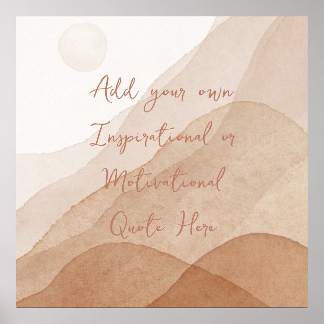 Poster Crie seu próprio Inspiração Motivacional Personali (Frente)