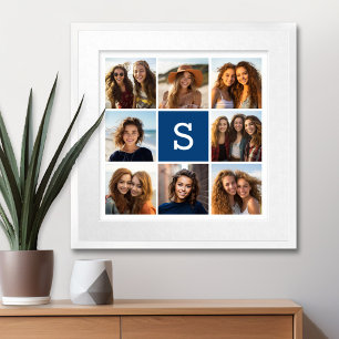 Poster Crie seu próprio Monograma Personalizado de Colag