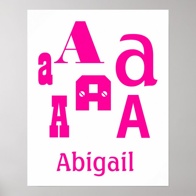 Pôster CRIE seu próprio nome (Frente)