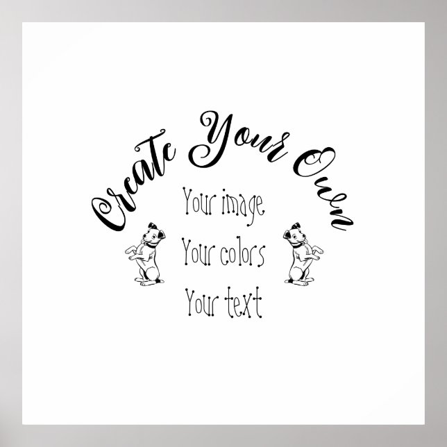 Poster Crie seu próprio personalizado (Frente)