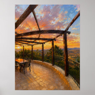 Poster Crie seu próprio pôr do sol personalizado