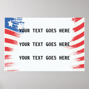 Poster Crie seu próprio Pro America personalizado