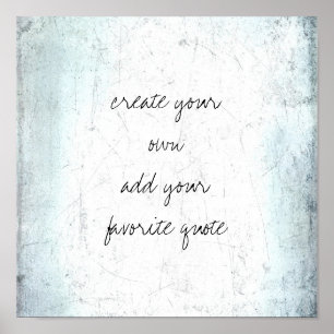 Poster crie seu próprio ressentimento texturizado