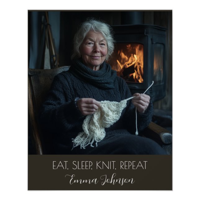 Pôster Crie seu próprio texto e nome da foto (Frente)