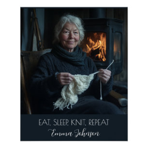 Pôster Crie seu próprio texto e nome da foto