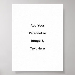 Poster crie seu próprio texto personalizado semi-brilho