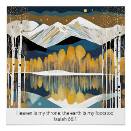 Pôster Crie Sua Escritura De Citação De Montanha