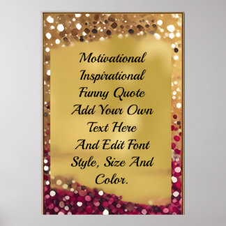 Poster Crie sua própria citação