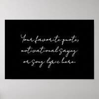 Crie sua própria citação de script minimalista mod