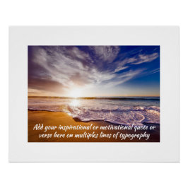 Pôster Crie sua própria citação inspiracional/motivaciona